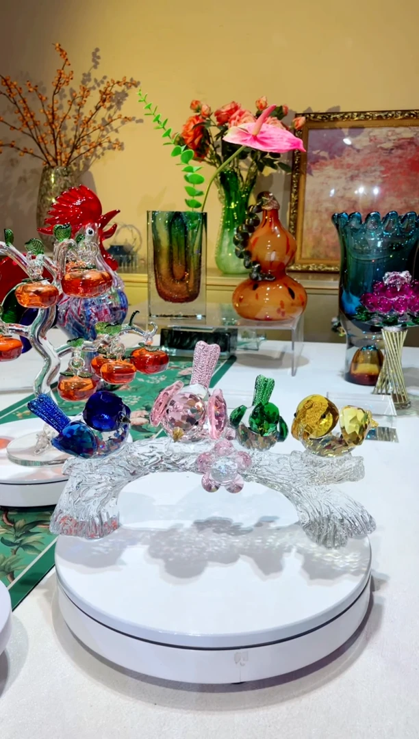 喜鹊四只摆件   00000