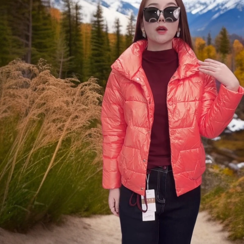 8267#【衣长55】冬季新款韩版小个子时尚修身显瘦短款棉衣外套