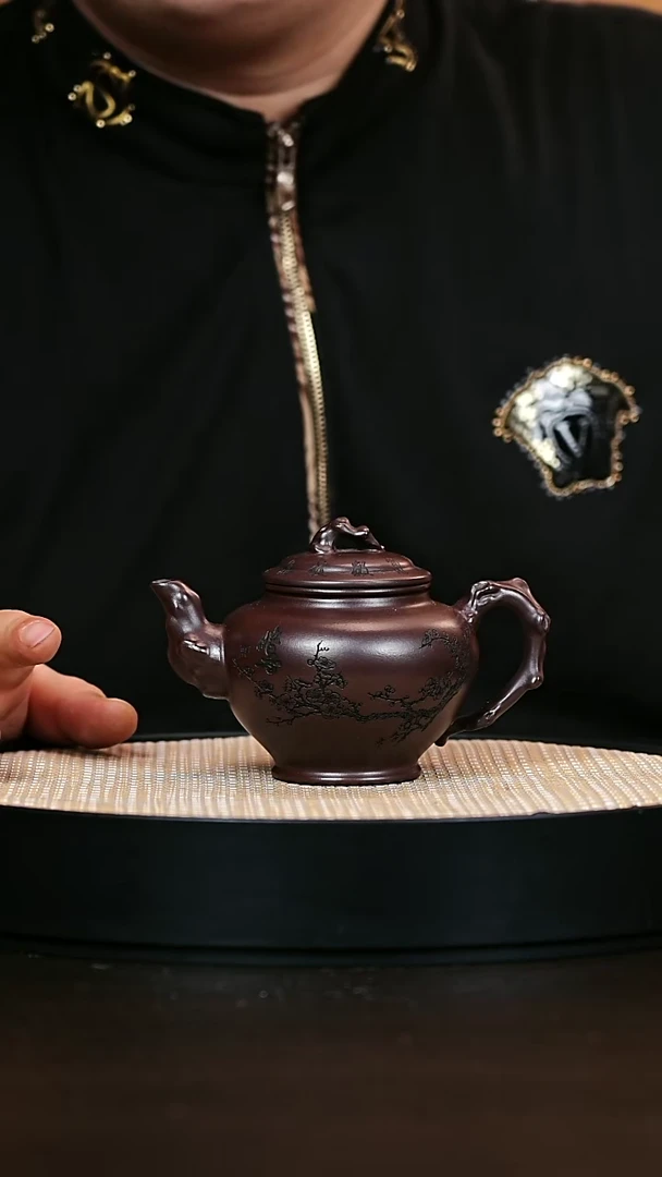 茶壶紫砂报春 紫龙血 260cc