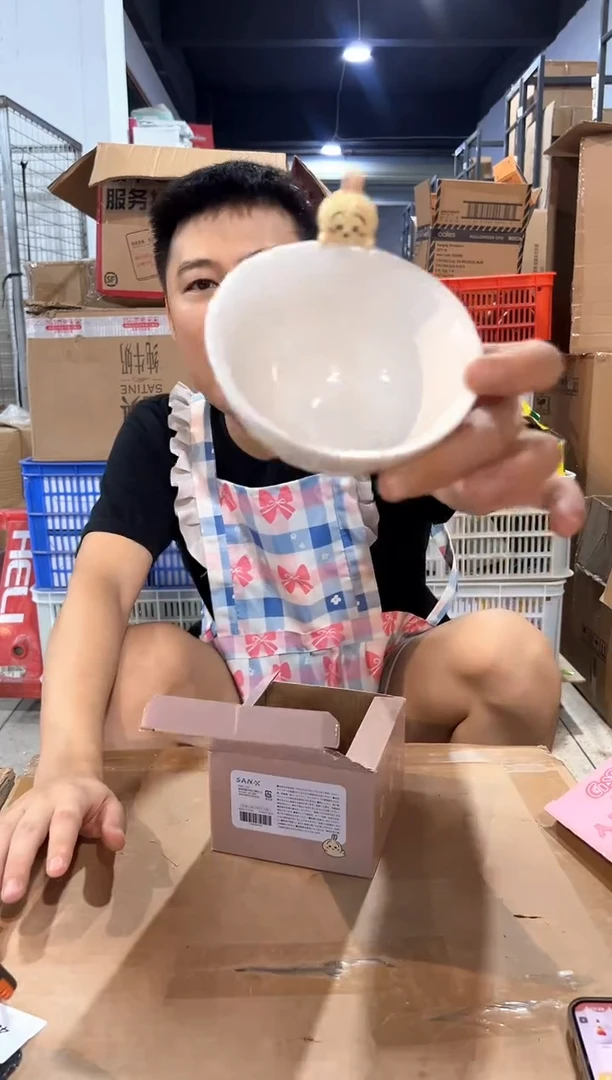 瓷片原盒乌萨奇公仔碗