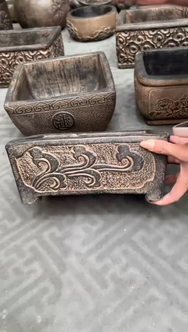 陶土【火山泥】石槽盆