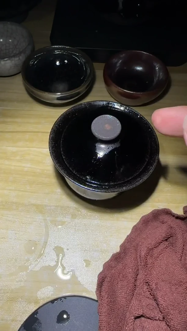【闪购商品】茶盏老布甄选建盏茶器163两才盖碗