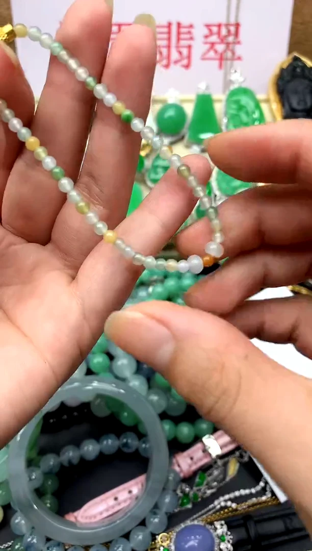 未镶嵌手串翡翠135-中国好珍宝