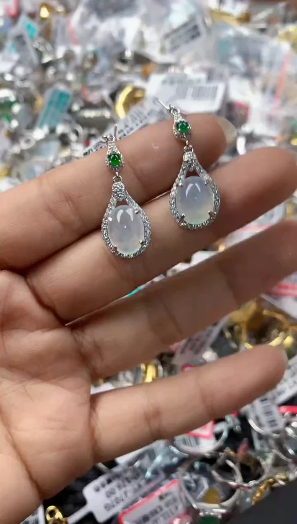 银S925镶嵌戒指翡翠161616----1