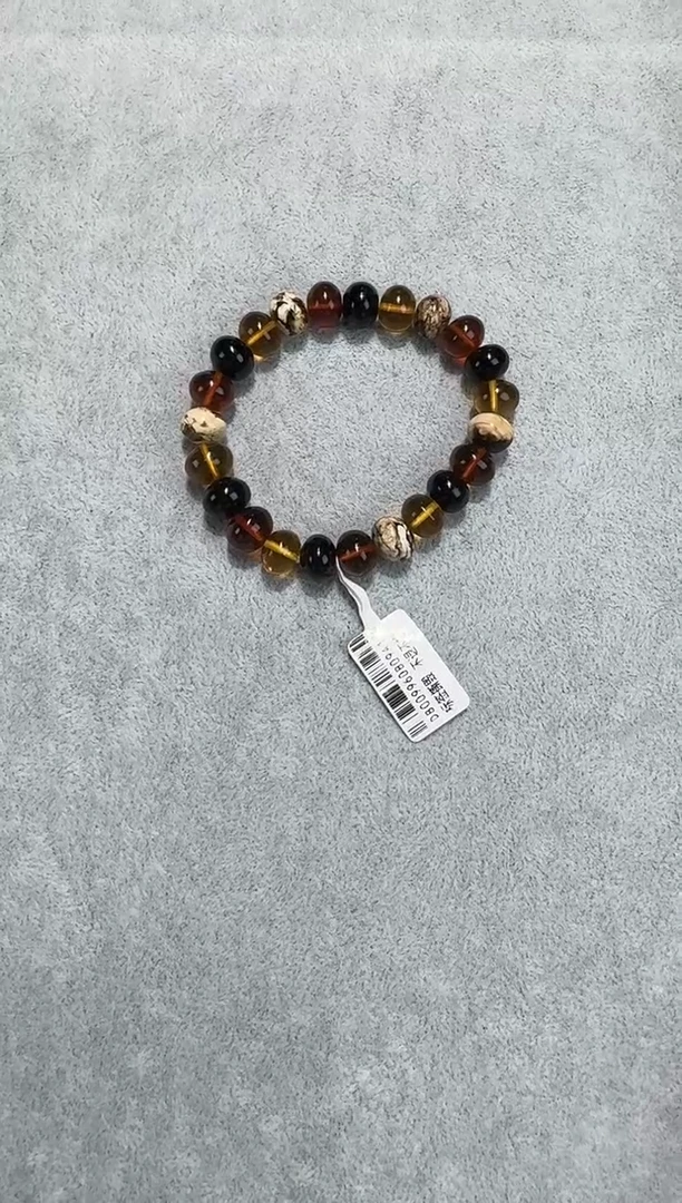 手链琥珀未镶嵌抚顺琥珀  云端   多宝  10MM