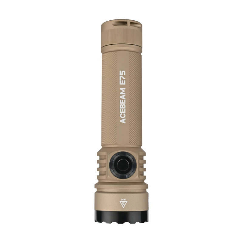【店播】ACEBEAM E75 远射沙色 强光手电筒防水户外露营巡逻照明