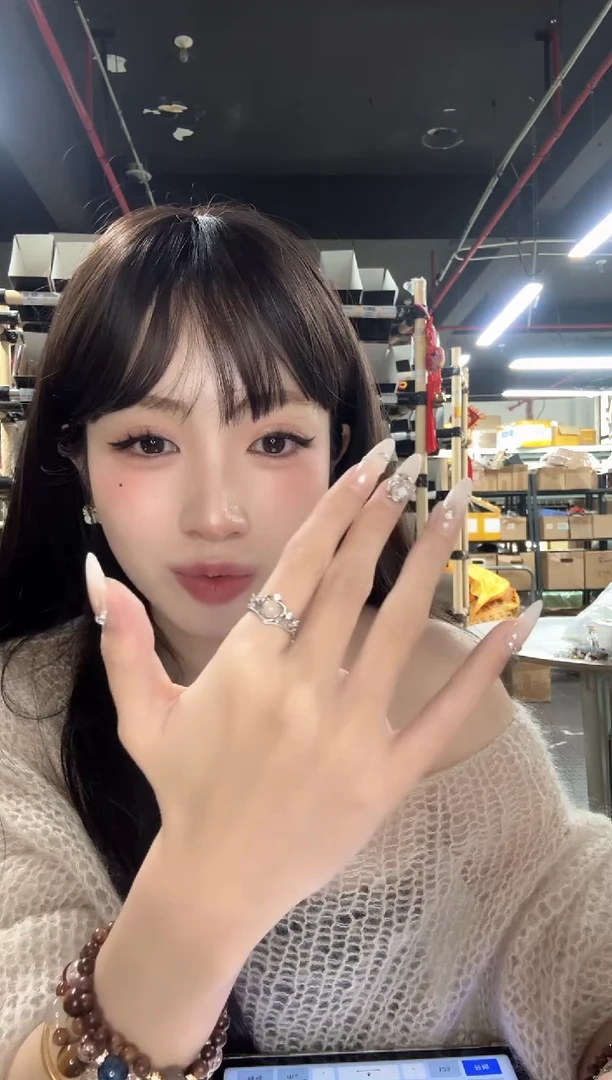 合金锆石戒指1026-11