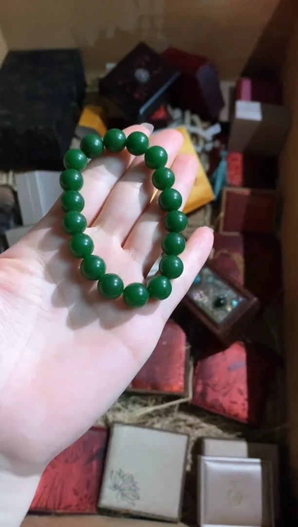 手链未镶嵌和田玉（碧玉）永玉阁精品专属摆件