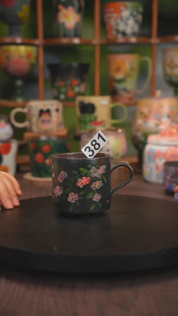 紫砂油画釉下彩手绘381