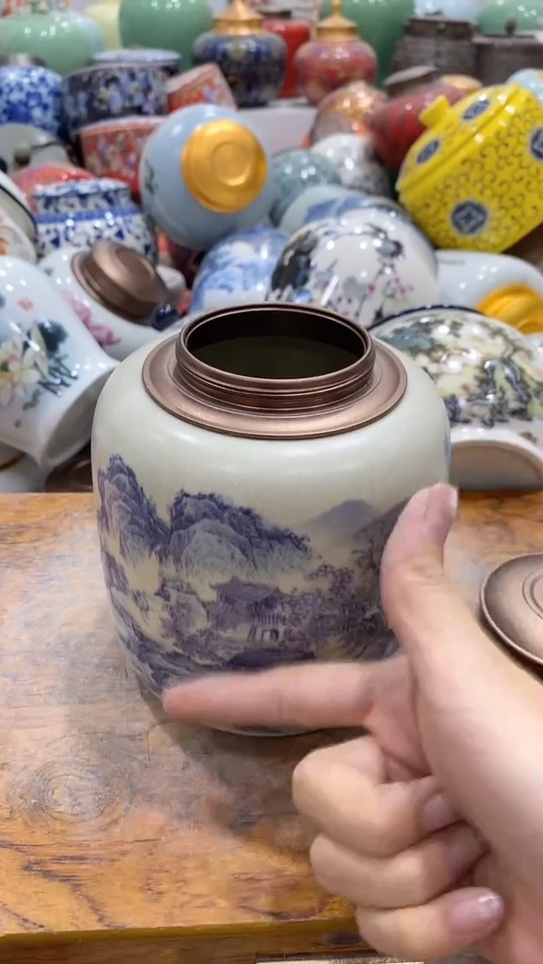 摆件茶叶罐密封罐储存罐