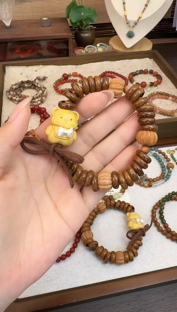 吊坠紫金鼠紫金鼠钱串子甜甜圈手串