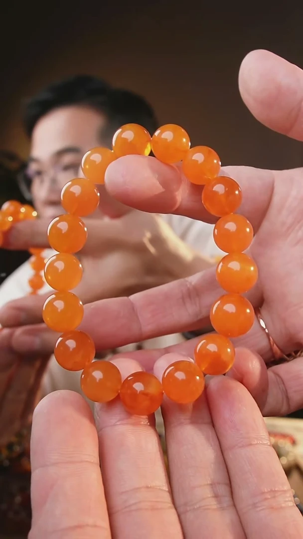 裸石琥珀未镶嵌12+蜜蜡手串