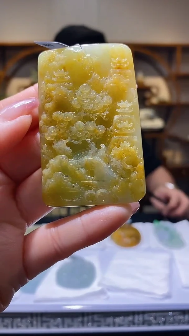 【闪购商品】定制翡翠未镶嵌36/0224/W/山水