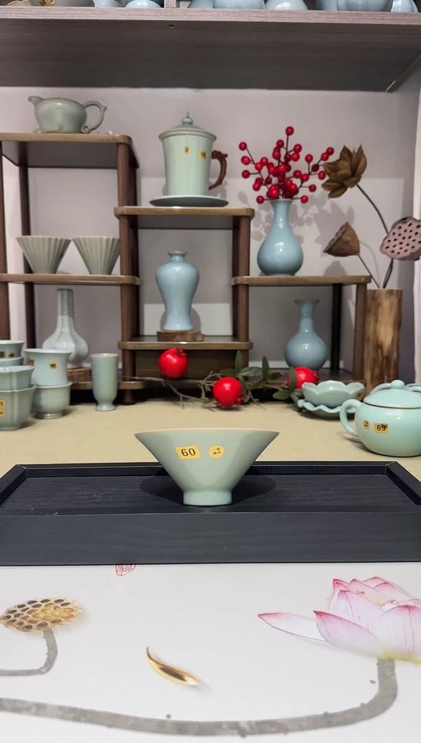 杯子60斗笠盏 仿古釉一级精品 主人杯大碗杯品茗杯*