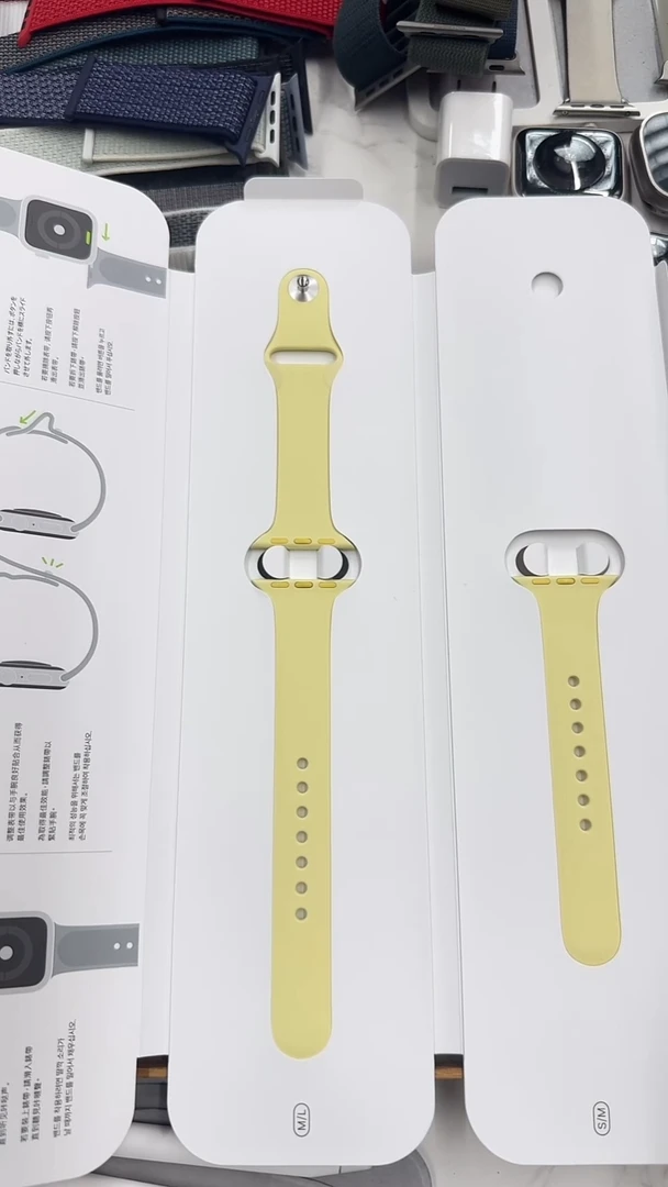 准新品1915号 小表盘 淡柠黄色硅胶