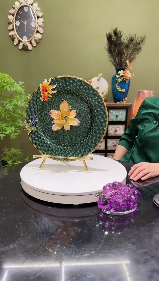 合金珐琅彩 赏盘