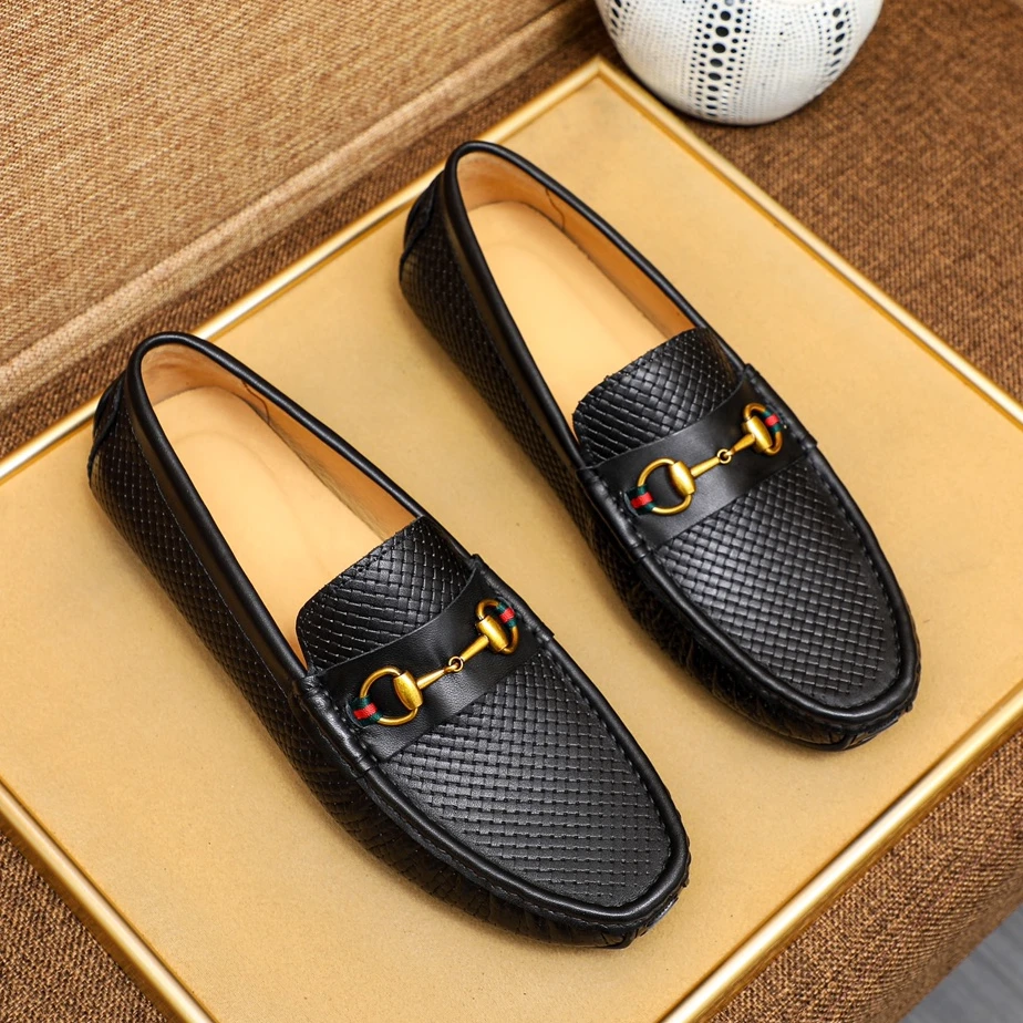 真皮男士豆豆鞋软底透气潮鞋一脚蹬2025欧洲站轻奢新款低帮驾车鞋