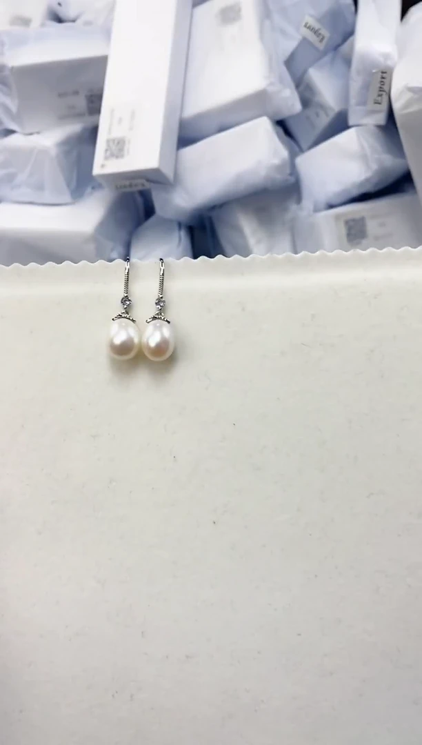 未镶嵌耳饰淡水珍珠ed1048