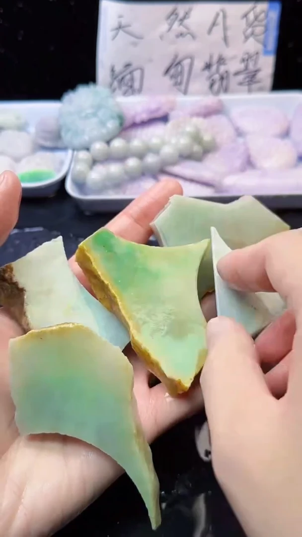 未镶嵌挂件翡翠074天然A货翡翠