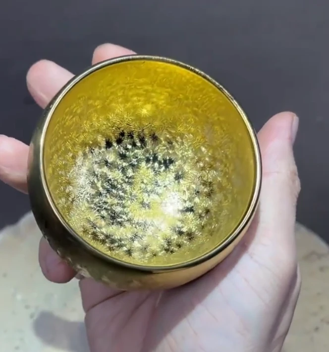 双面黄禅定杯茶杯茶具