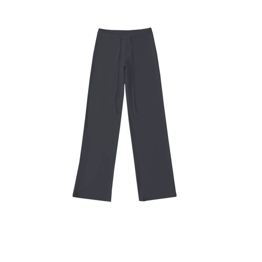 SUTONG-Cotton Jersey女士低腰抽绳棉氨高弹长裤-CK002