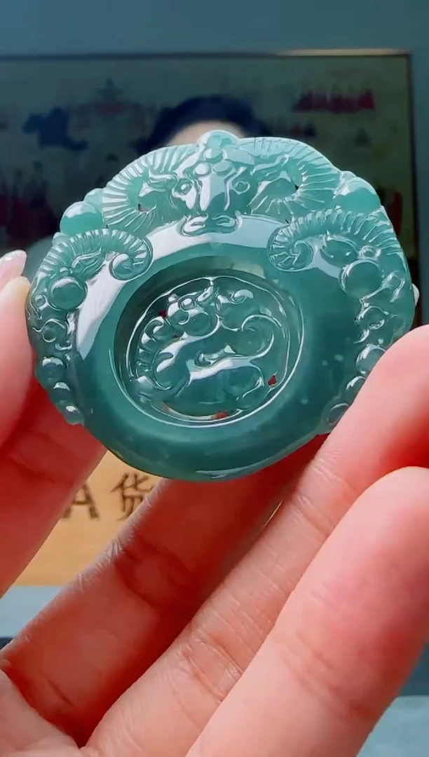 【闪购商品】翡翠颈饰未镶嵌三羊开泰多样性随机一件发货