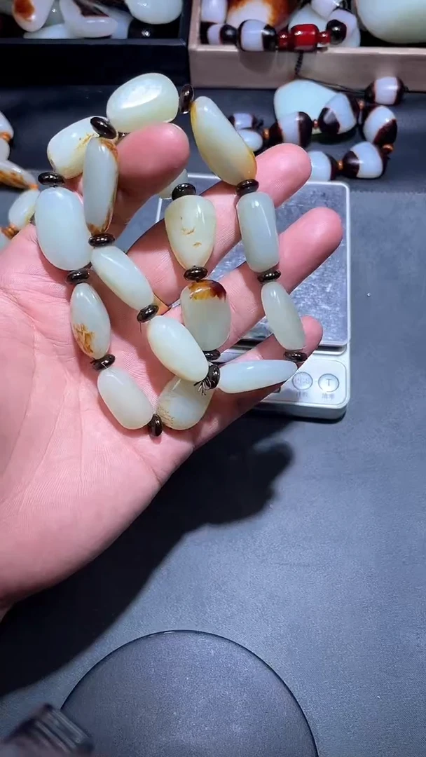 【闪购商品】和田玉手串未镶嵌YL-LL-2.2-7多样性发货