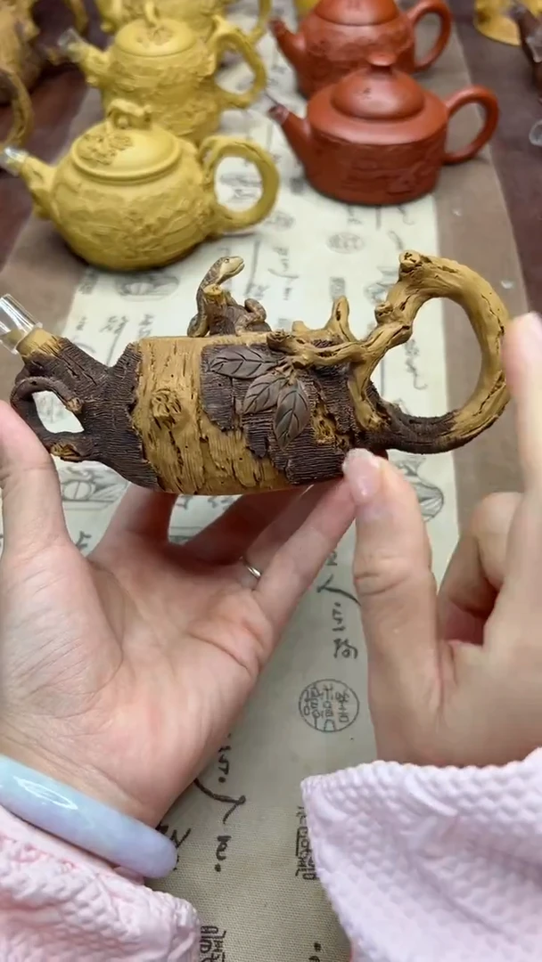 【闪购商品】紫砂壶灵蛇树桩壶