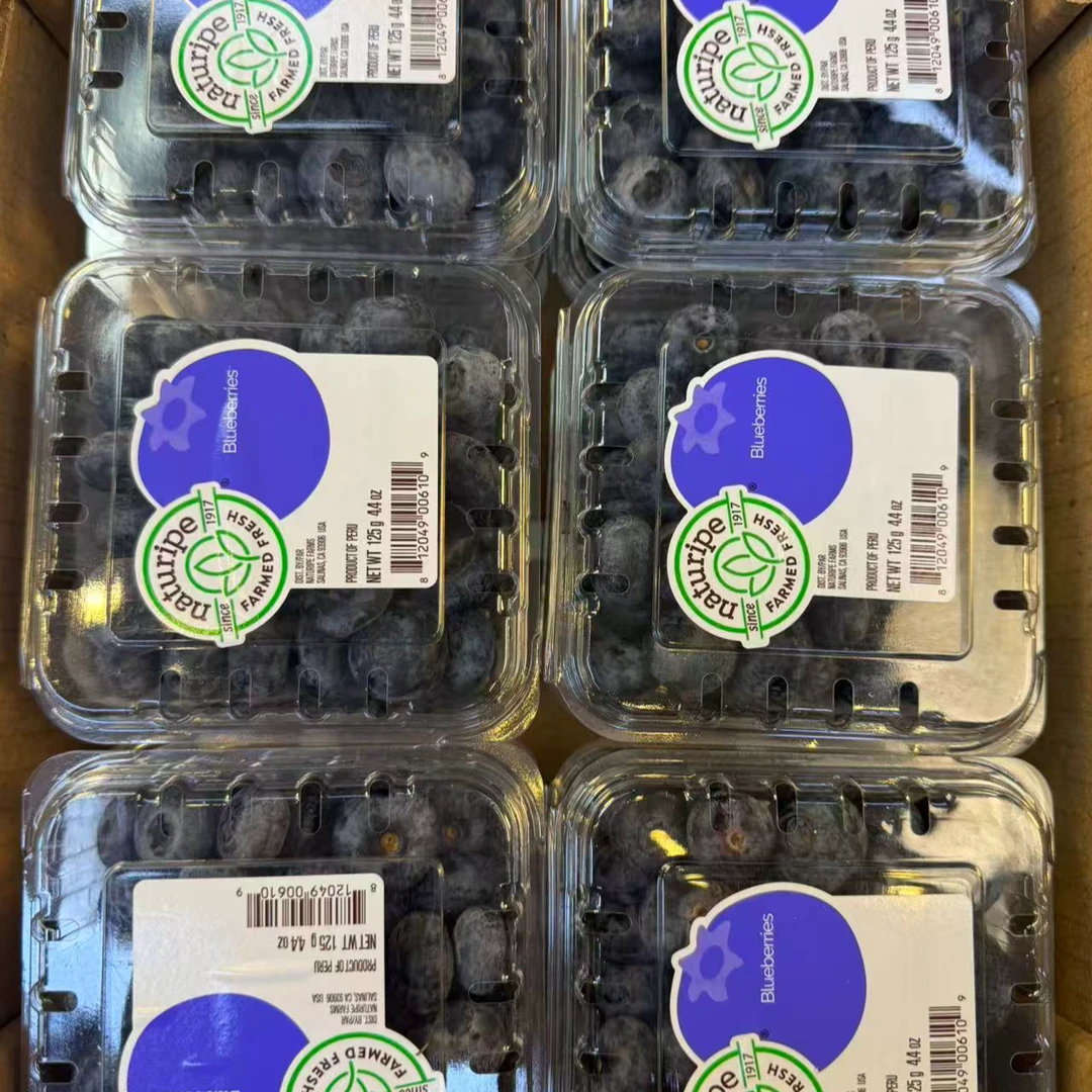 【果叔源选】18mm+秘鲁进口当季鲜蓝莓4盒/6盒花香微带酸 顺丰包邮