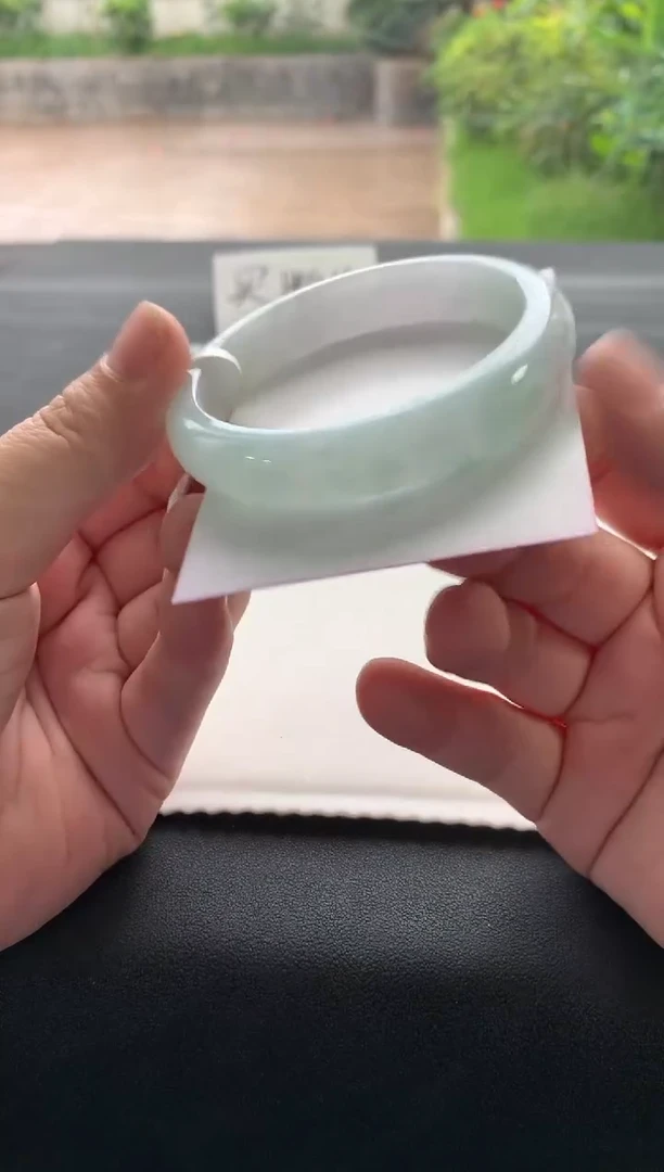 翡翠手镯未镶嵌55正圈买断A6718