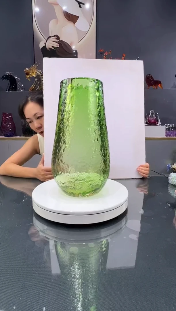 琉璃水晶琉璃花瓶1个