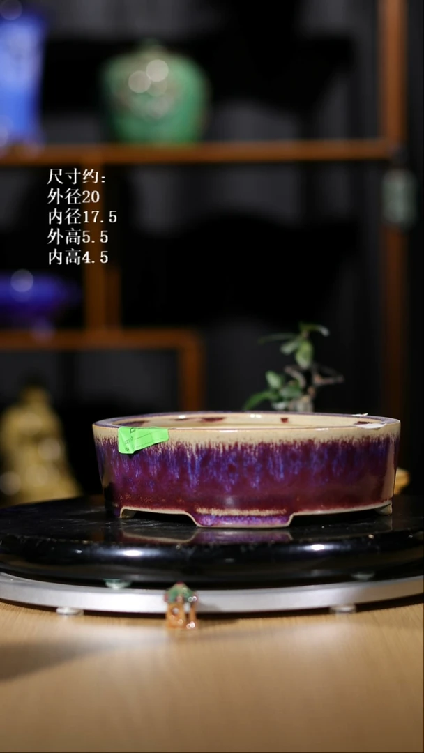 【石湾花盆】8寸椭圆盆049