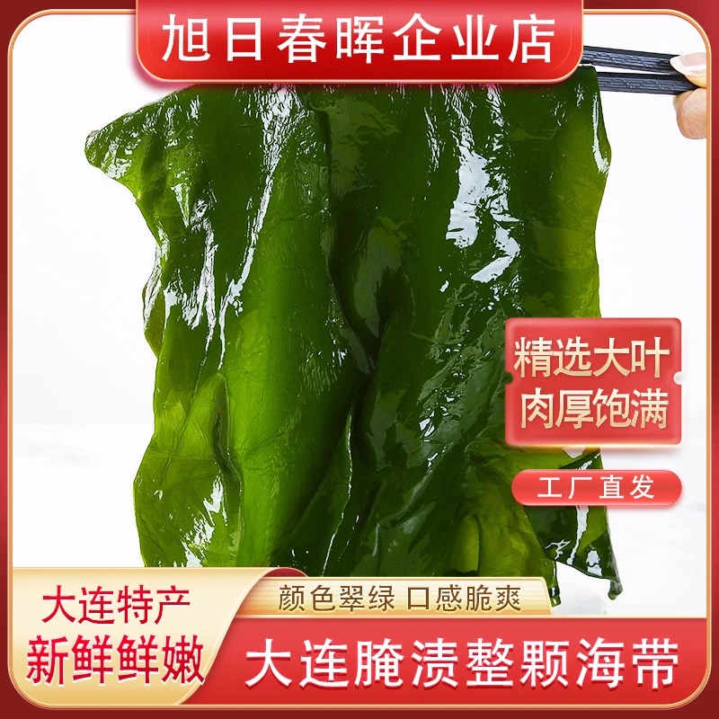 【福利】新鲜腌渍整颗海带3斤小海带火锅厚海带丝煲汤整片海藻包邮