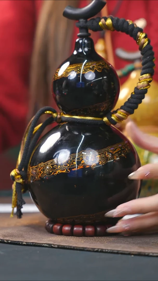 【闪购商品】WK212漆艺酒葫芦不包手串及旋转底座