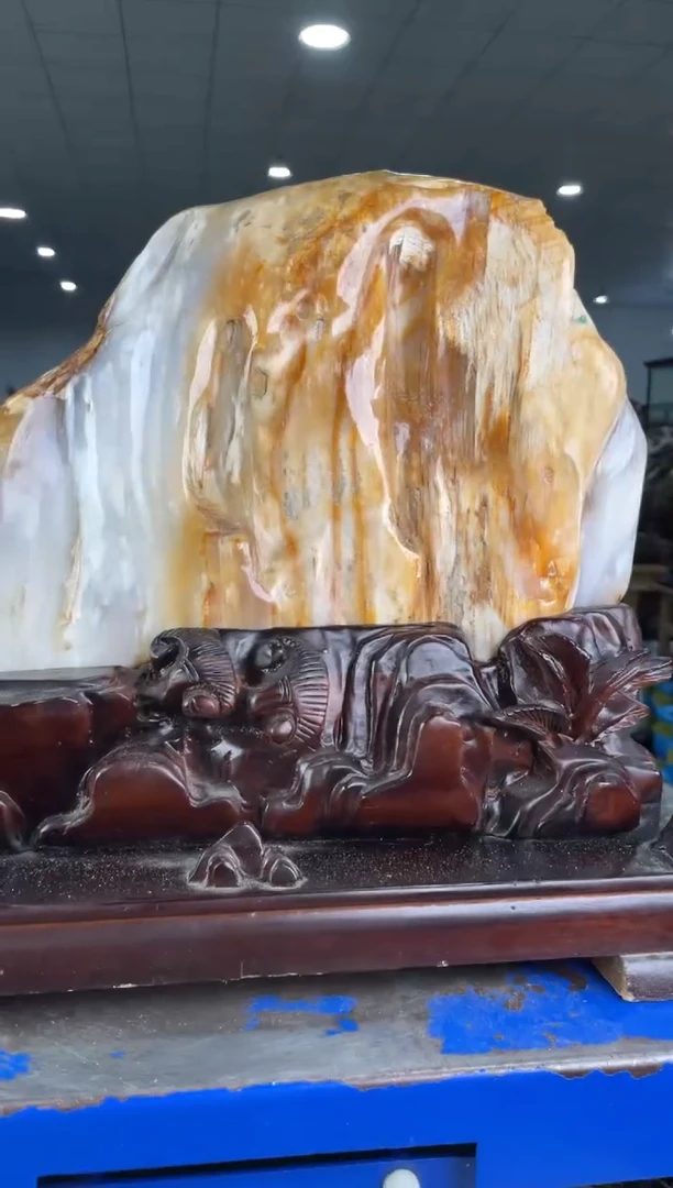 【闪购商品】硅化玉摆件未镶嵌78