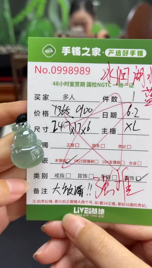 翡翠未镶嵌颈饰多人
