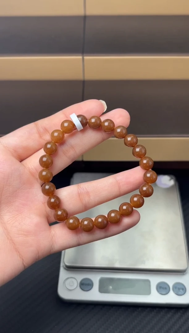 未镶嵌手串和田玉若羌微色差卡8