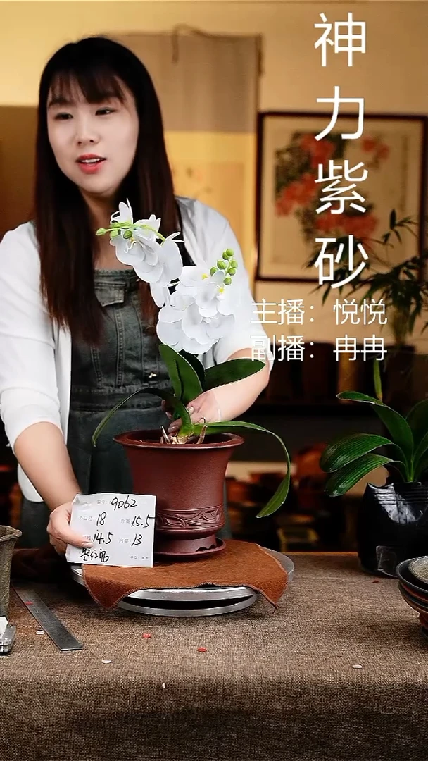 紫砂花盆花卉工艺9062+z