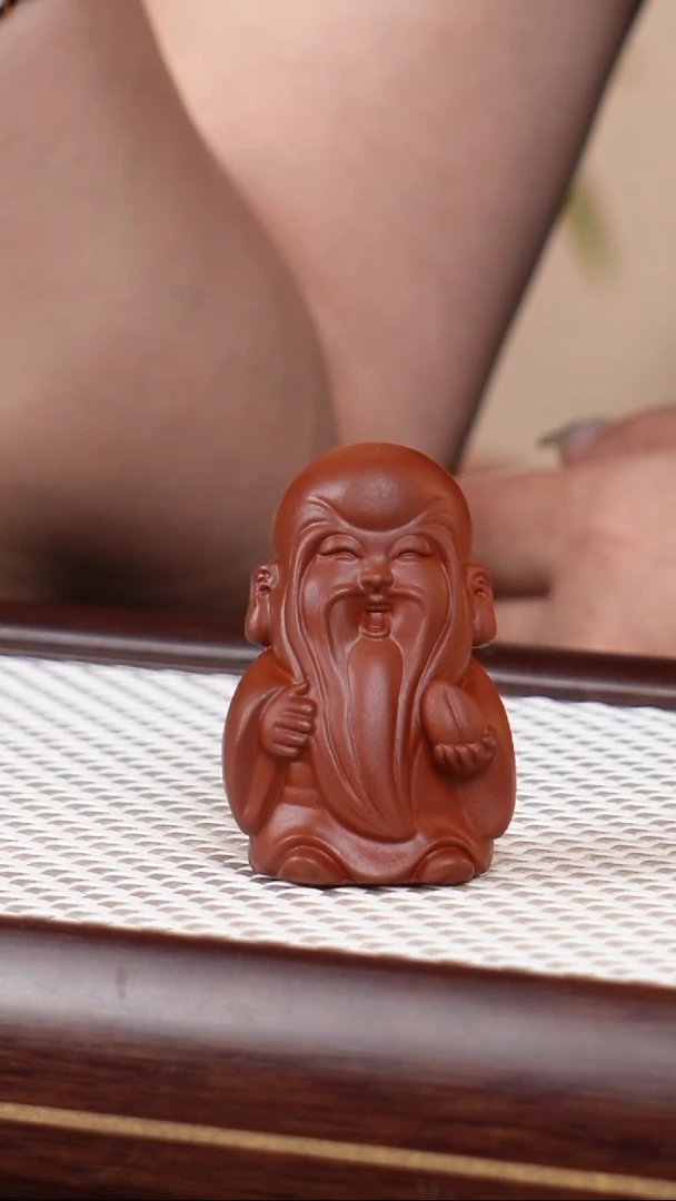 茶壶紫砂茶宠寿星