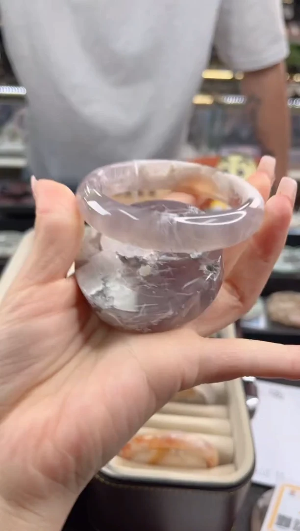 未镶嵌手镯石英质玉60圈口 （赠品镯心）378923