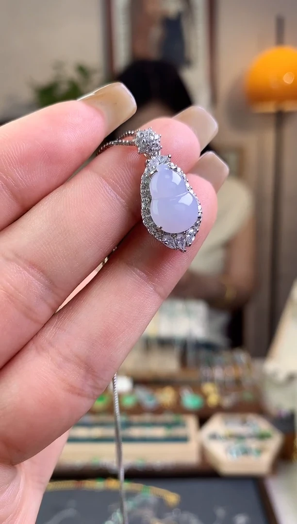 翡翠银S925镶嵌吊坠(不含链)吊坠