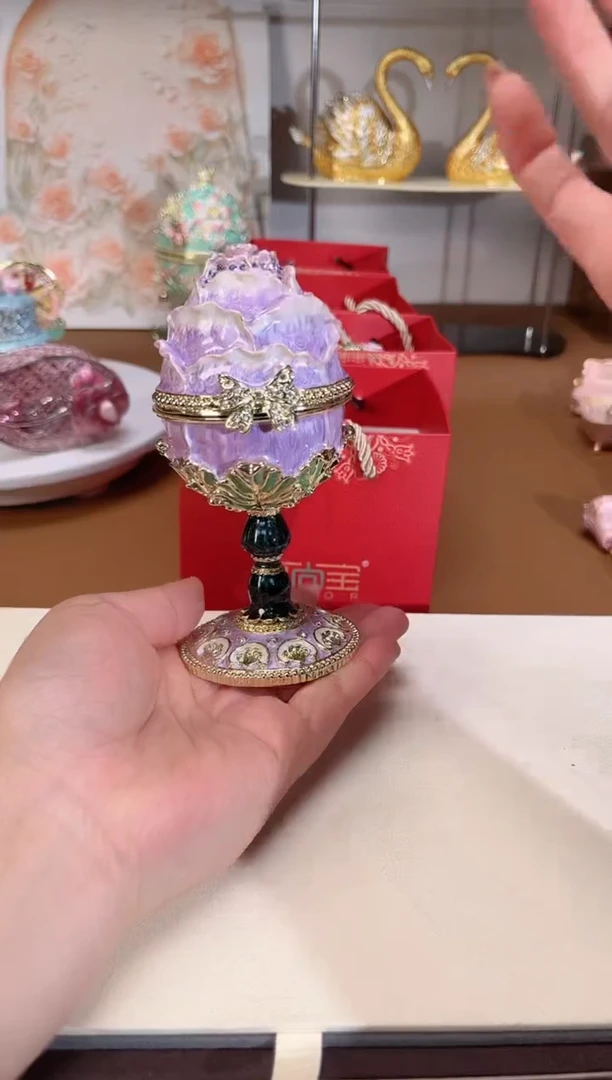 【闪购商品】易尚宝珐琅彩首饰盒