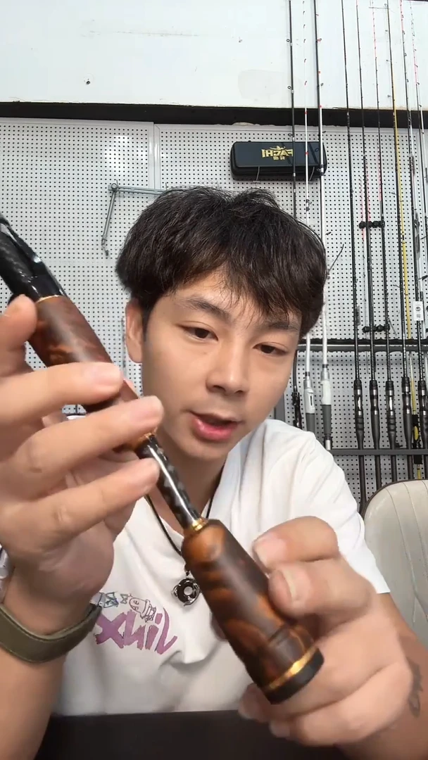 名将红木筏竿一杆双节