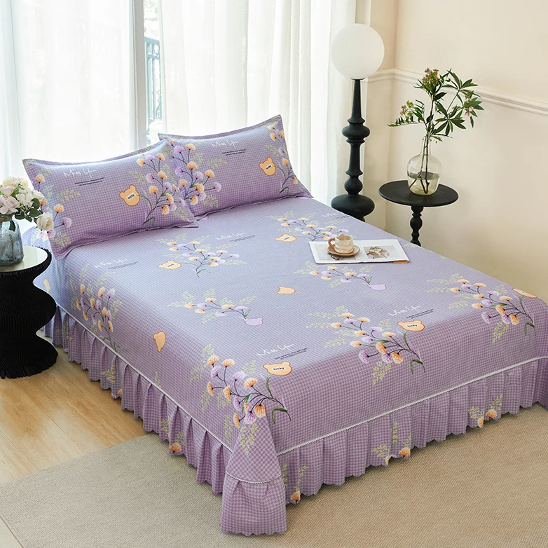 韩式防滑加厚床裙x2床罩韩版亲肤防尘家用单双人四季通用