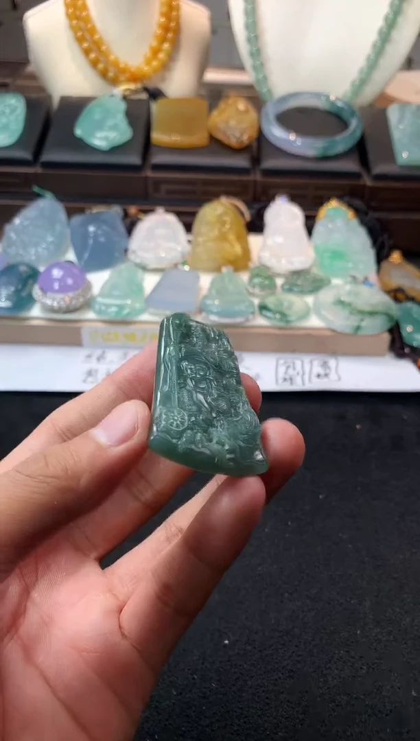 未镶嵌定制翡翠张**～ 4069毛货不退不换