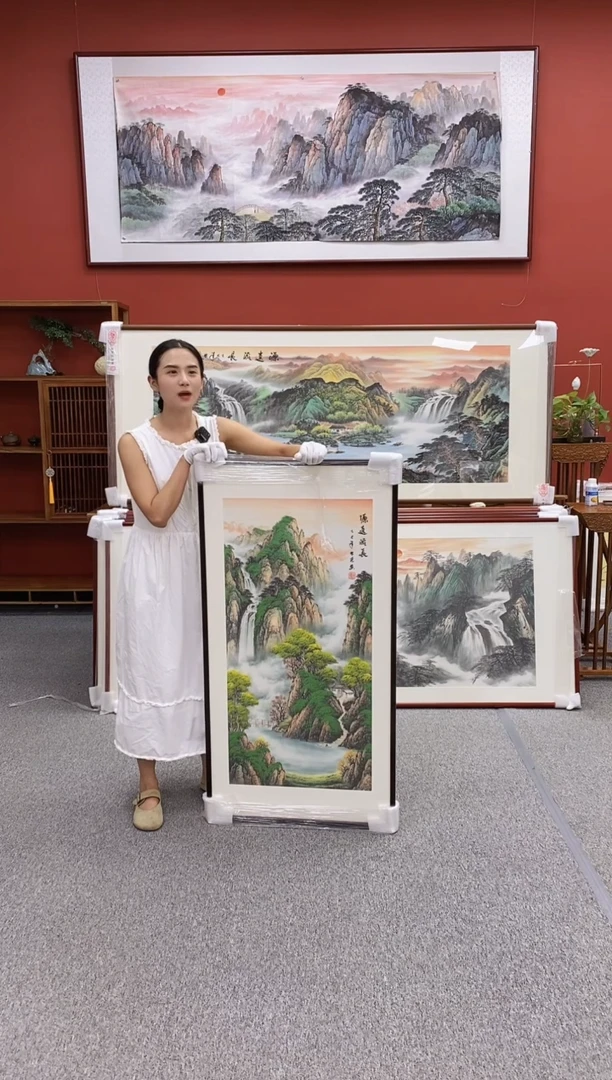 国画手绘 源远流长 125*65