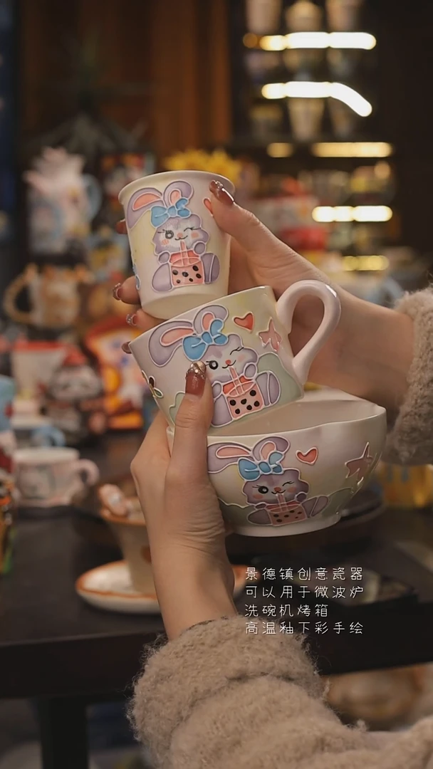 景德镇釉下彩绘设计师款式陶瓷