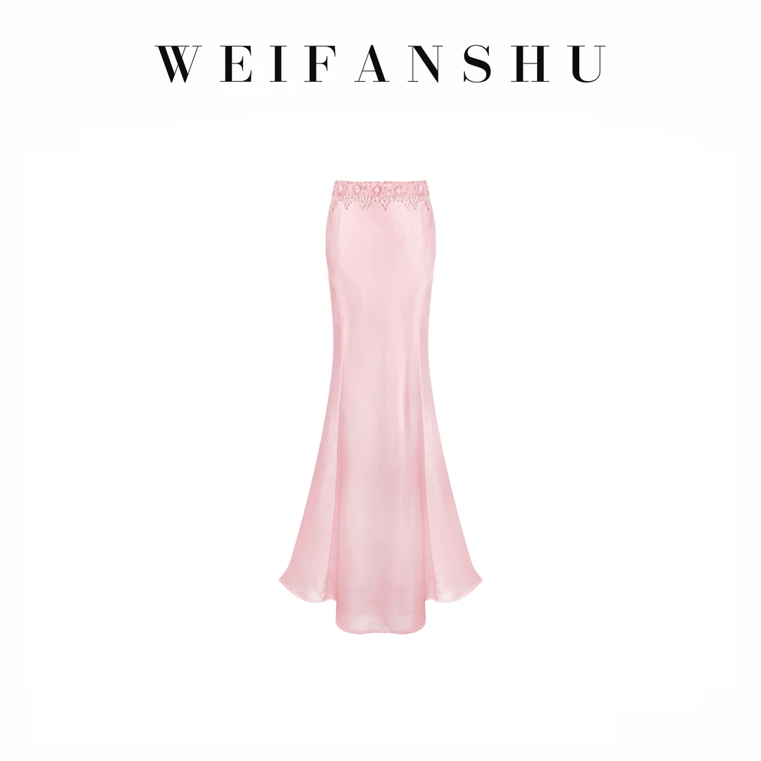 WEIFANSHU/魏凡舒【繁花春色】春夏新款优雅气质百搭包臀显瘦半裙