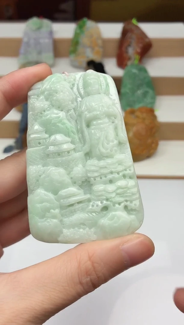 颈饰未镶嵌翡翠牌子
