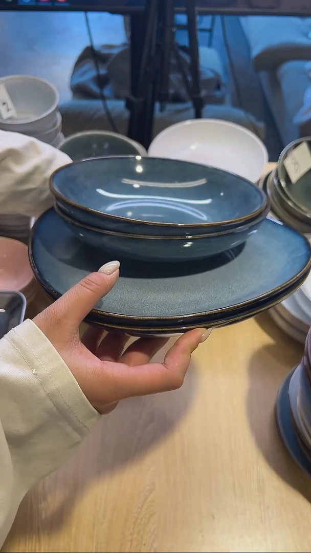 瓷44高温釉下彩陶瓷餐具